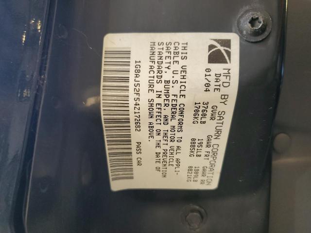 Photo 11 VIN: 1G8AJ52F54Z172682 - SATURN ION LEVEL 