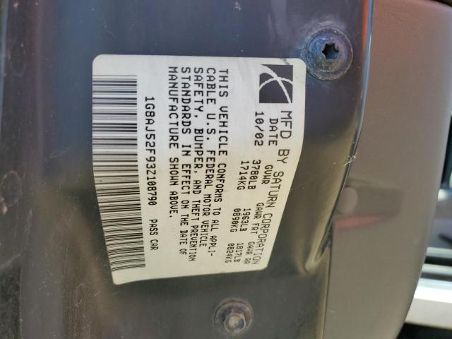 Photo 11 VIN: 1G8AJ52F93Z108790 - SATURN ION 