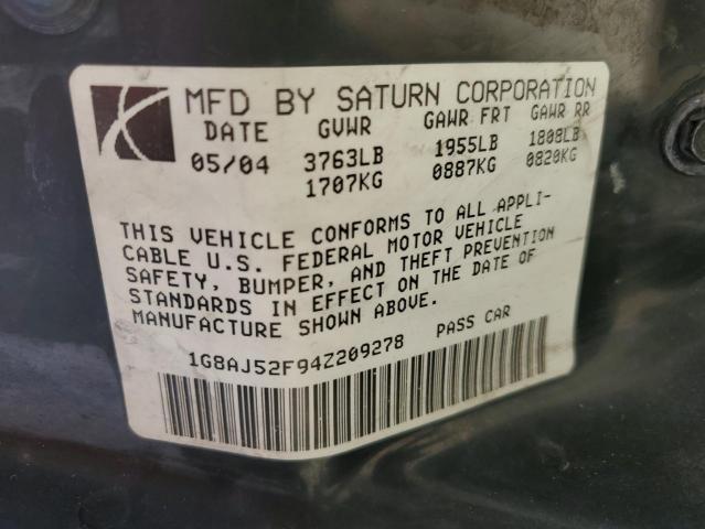 Photo 11 VIN: 1G8AJ52F94Z209278 - SATURN ION 