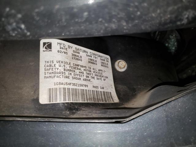 Photo 11 VIN: 1G8AJ54F35Z150789 - SATURN ION LEVEL 