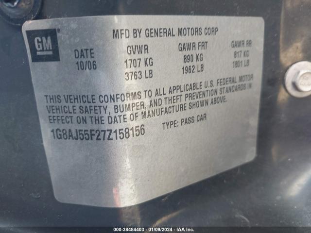 Photo 8 VIN: 1G8AJ55F27Z158156 - SATURN ION 