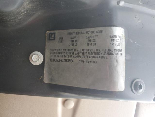 Photo 12 VIN: 1G8AJ55F27Z184904 - SATURN ION LEVEL 