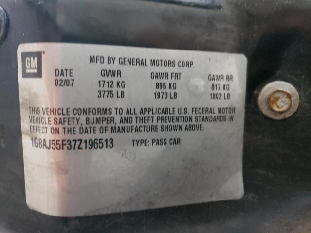 Photo 11 VIN: 1G8AJ55F37Z196513 - SATURN ION LEVEL 