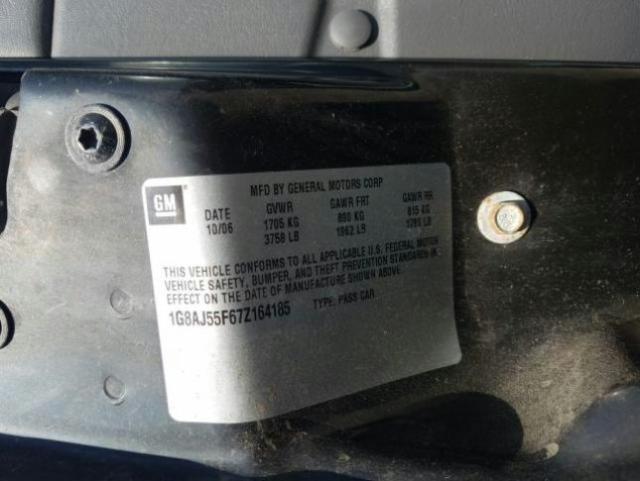 Photo 9 VIN: 1G8AJ55F67Z164185 - SATURN ION LEVEL 