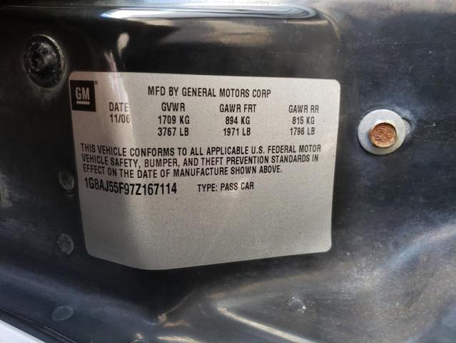 Photo 12 VIN: 1G8AJ55F97Z167114 - SATURN ION LEVEL 