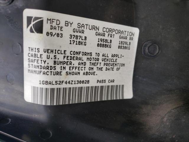 Photo 9 VIN: 1G8AL52F44Z130028 - SATURN ION 