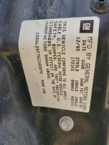 Photo 12 VIN: 1G8AL55F76Z165872 - SATURN ION LEVEL 