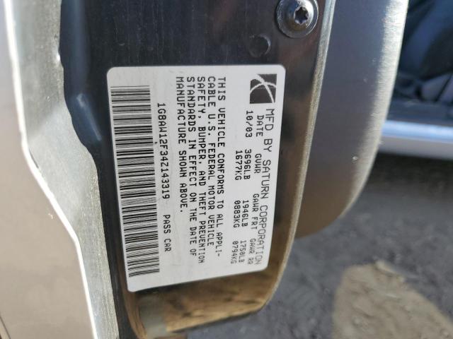 Photo 11 VIN: 1G8AW12F34Z143319 - SATURN ION 