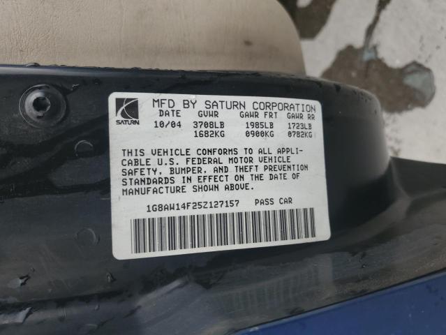 Photo 11 VIN: 1G8AW14F25Z127157 - SATURN ION LEVEL 