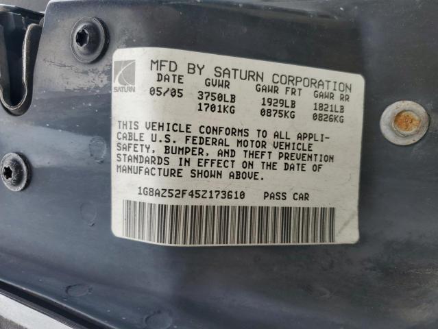 Photo 11 VIN: 1G8AZ52F45Z173610 - SATURN ION 