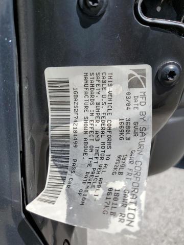 Photo 11 VIN: 1G8AZ52F74Z184499 - SATURN ION 