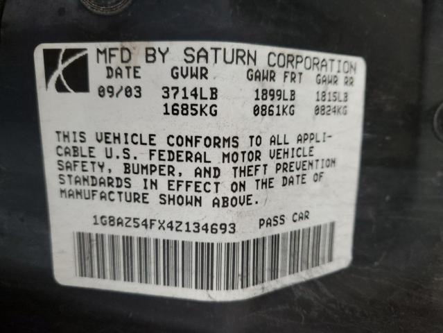 Photo 11 VIN: 1G8AZ54FX4Z134693 - SATURN ION LEVEL 