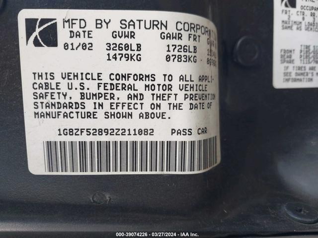 Photo 8 VIN: 1G8ZF52892Z211082 - SATURN SL 