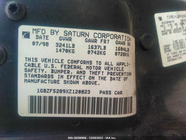 Photo 8 VIN: 1G8ZF5289XZ120823 - SATURN SL 