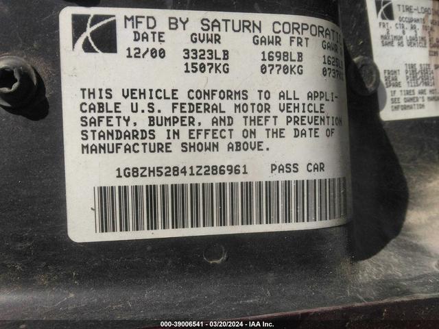 Photo 8 VIN: 1G8ZH52841Z286961 - SATURN SL 