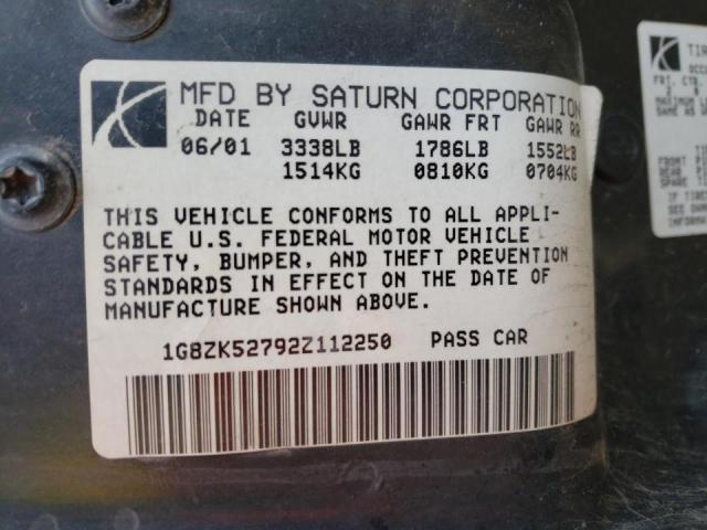 Photo 9 VIN: 1G8ZK52792Z112250 - SATURN SL2 