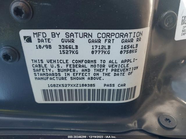 Photo 8 VIN: 1G8ZK527XXZ180385 - SATURN SL 