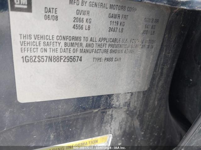 Photo 8 VIN: 1G8ZS57N88F295674 - SATURN AURA 