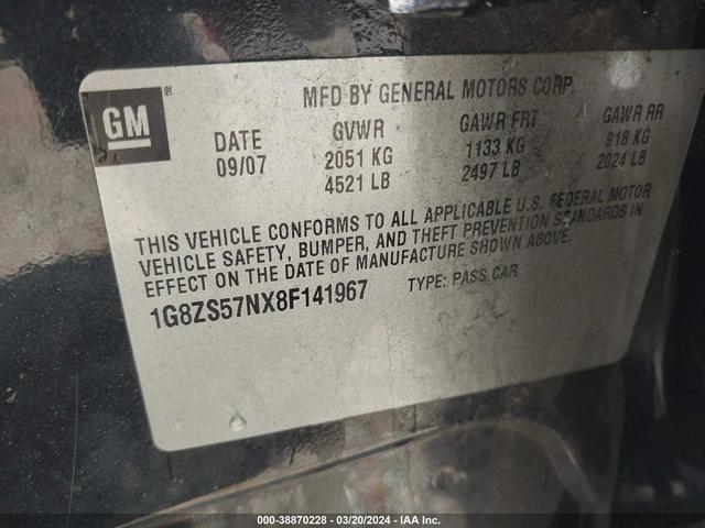 Photo 8 VIN: 1G8ZS57NX8F141967 - SATURN AURA 