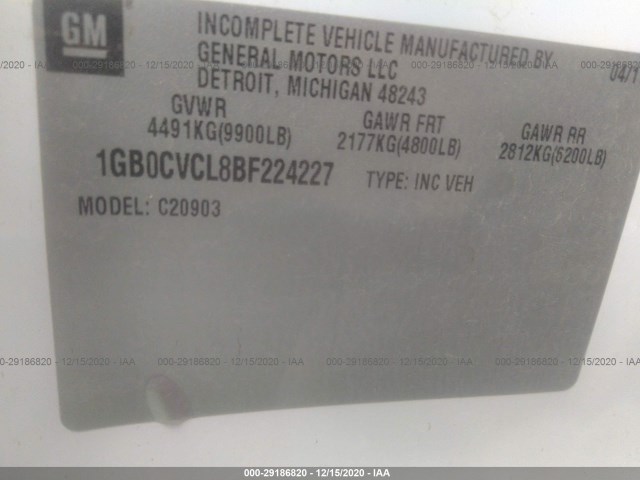 Photo 8 VIN: 1GB0CVCL8BF224227 - CHEVROLET SILVERADO 2500HD 