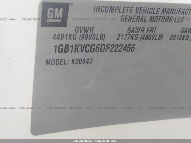 Photo 8 VIN: 1GB1KVCG6DF222456 - CHEVROLET SILVERADO 2500HD 