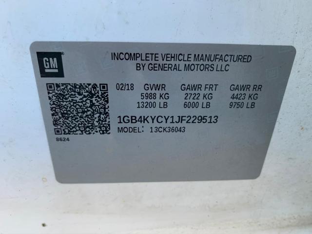 Photo 9 VIN: 1GB4KYCY1JF229513 - CHEVROLET SILVERADO 