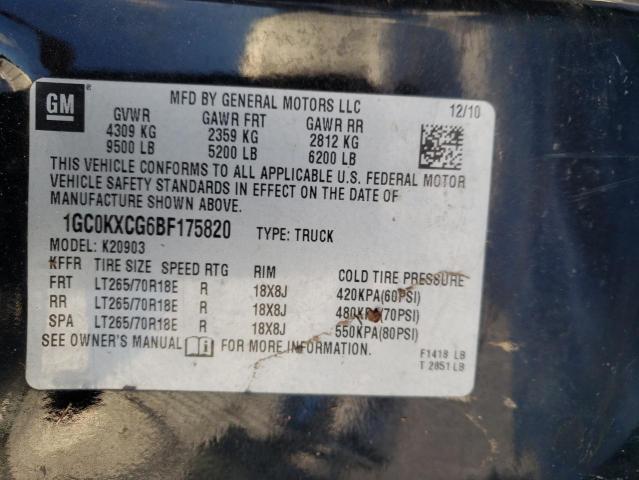 Photo 11 VIN: 1GC0KXCG6BF175820 - CHEVROLET SILVERADO 