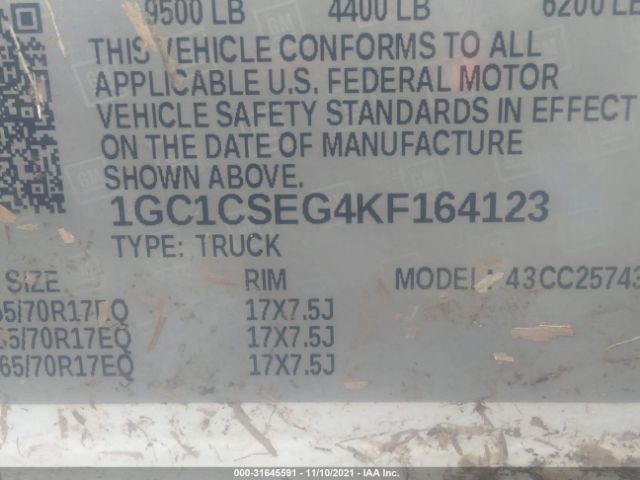 Photo 8 VIN: 1GC1CSEG4KF164123 - CHEVROLET SILVERADO 2500HD 