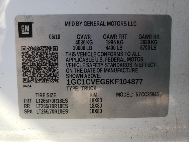 Photo 11 VIN: 1GC1CVEG6KF104877 - CHEVROLET ALL MODELS 