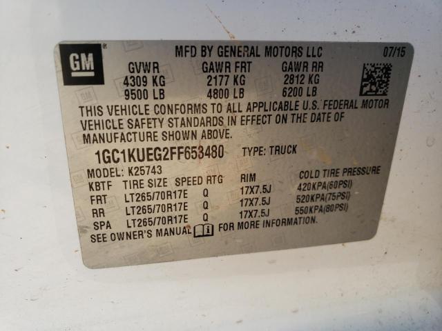 Photo 11 VIN: 1GC1KUEG2FF653480 - CHEVROLET SILVERADO 