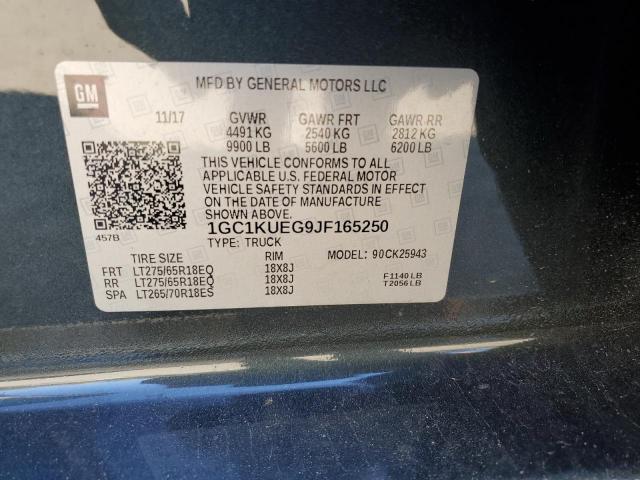 Photo 11 VIN: 1GC1KUEG9JF165250 - CHEVROLET SILVERADO 