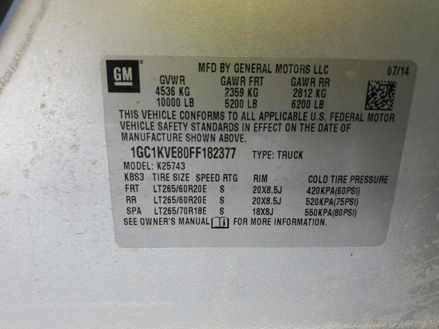 Photo 9 VIN: 1GC1KVE80FF182377 - CHEVROLET SILVERADO 