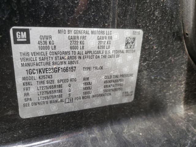 Photo 9 VIN: 1GC1KVE83GF166157 - CHEVROLET SILVERADO 