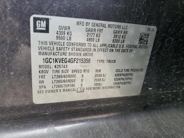 Photo 11 VIN: 1GC1KVEG4GF215356 - CHEVROLET SILVERADO 