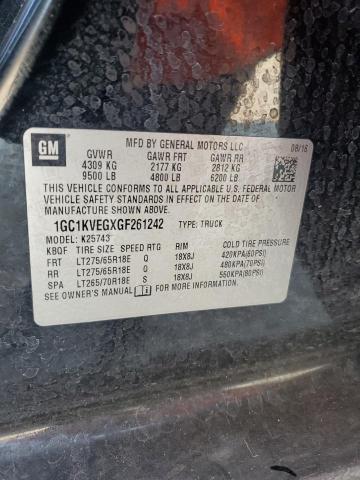 Photo 12 VIN: 1GC1KVEGXGF261242 - CHEVROLET SILVERADO 