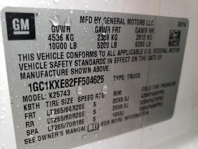 Photo 9 VIN: 1GC1KXE82FF504626 - CHEVROLET SILVERADO 