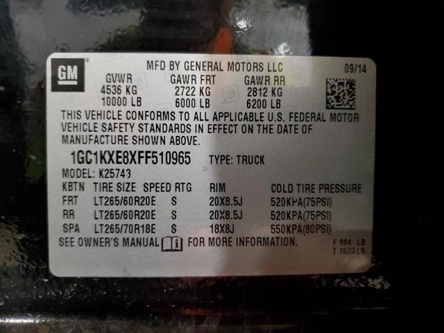 Photo 11 VIN: 1GC1KXE8XFF510965 - CHEVROLET SILVERADO 