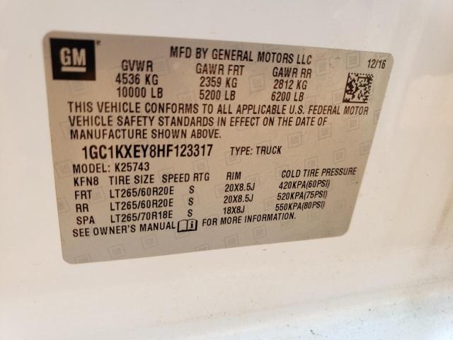 Photo 11 VIN: 1GC1KXEY8HF123317 - CHEVROLET SILVERADO 