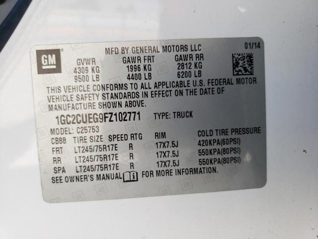 Photo 11 VIN: 1GC2CUEG9FZ102771 - CHEVROLET SILVERADO 