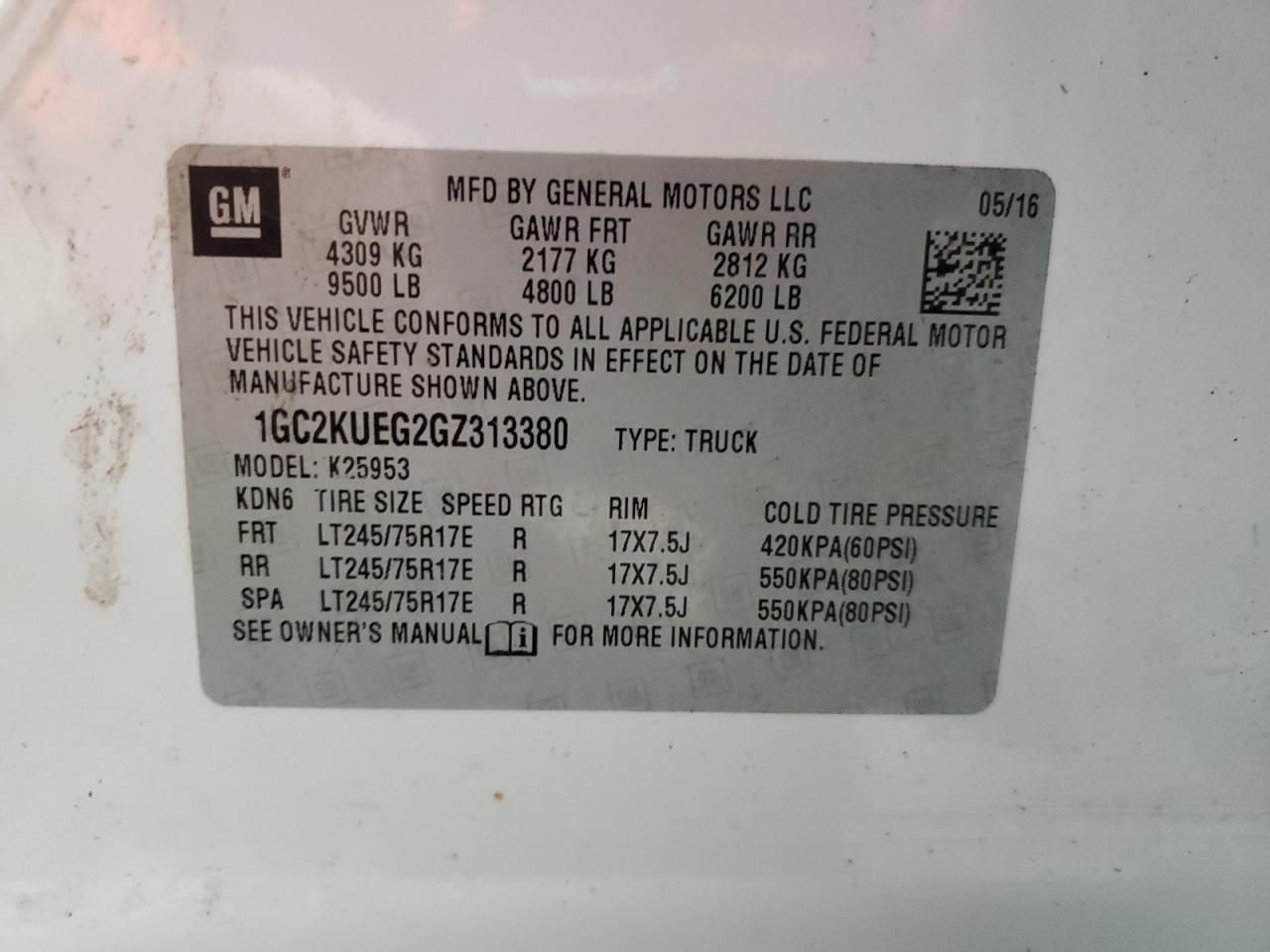 Photo 11 VIN: 1GC2KUEG2GZ313380 - CHEVROLET SILVERADO 