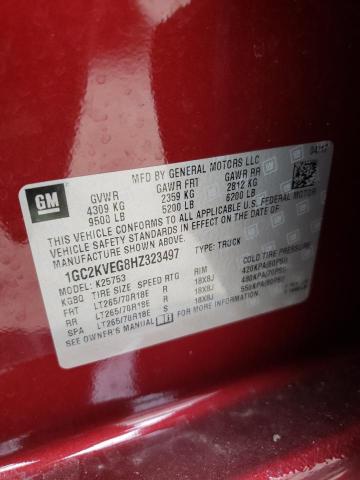 Photo 9 VIN: 1GC2KVEG8HZ323497 - CHEVROLET SILVERADO 