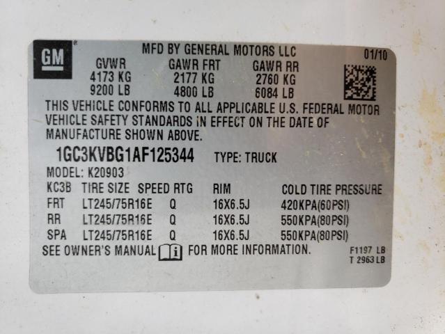 Photo 9 VIN: 1GC3KVBG1AF125344 - CHEVROLET SILVERADO 