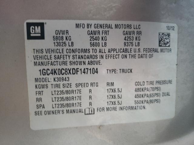 Photo 9 VIN: 1GC4K0C8XDF147104 - CHEVROLET SILVERADO 