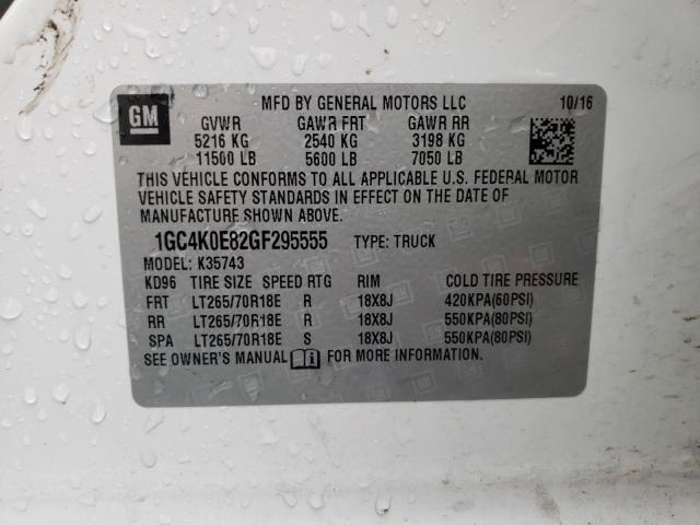 Photo 11 VIN: 1GC4K0E82GF295555 - CHEVROLET 3500 