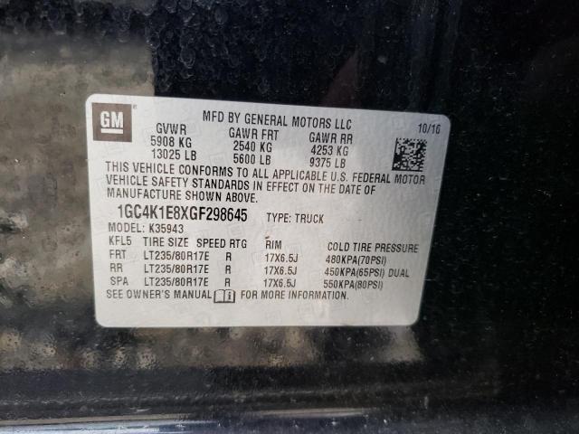 Photo 11 VIN: 1GC4K1E8XGF298645 - CHEVROLET SILVERADO 