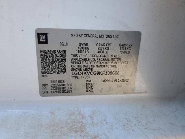 Photo 11 VIN: 1GC4KVCG9KF138668 - CHEVROLET ALL MODELS 