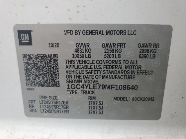 Photo 11 VIN: 1GC4YLE79MF108640 - CHEVROLET ALL MODELS 