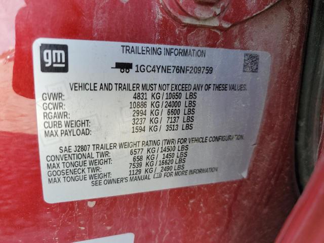 Photo 11 VIN: 1GC4YNE76NF209759 - CHEVROLET SILVERADO 