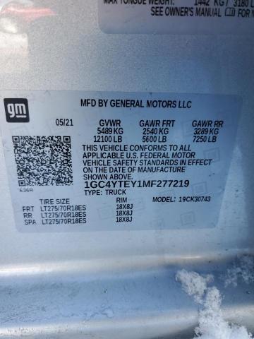 Photo 11 VIN: 1GC4YTEY1MF277219 - CHEVROLET SILV2500 4 