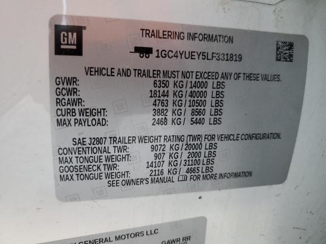 Photo 11 VIN: 1GC4YUEY5LF331819 - CHEVROLET SILVERADO 